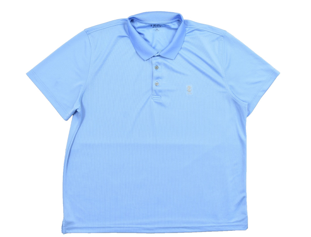 IZOD Golf Men's Size XXL Blue Short Sleeve Performance Polo Shirt Moisture Wicki